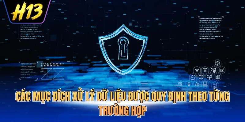 Các mục đích xử lý dữ liệu được quy định theo từng trường hợp