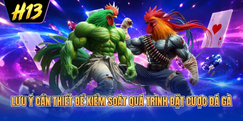 Lưu ý cần thiết để kiểm soát quá trình đặt cược đá gà