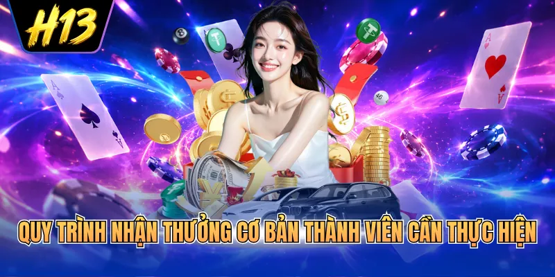 Quy trình nhận thưởng cơ bản thành viên cần thực hiện